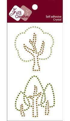 Zva Creative - Little Trees Crystal - Spring/Summer  (sold in 3's)