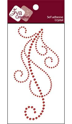 Zva Creative - Flourish  Red Crystal  PREORDER     (sold in 3's)