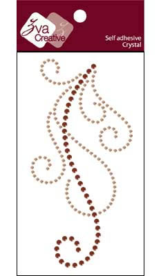 Zva Creative - Flourish  Champagne/Chocolate Crystal  PREORDER     (sold in 3's)