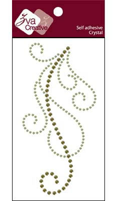 Zva Creative - Flourish  Lime/Olive Crystal  PREORDER     (sold in 3's)