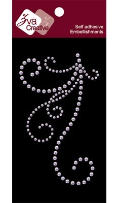 Zva Creative - Flourish III - Irridescent Crystal  (sold in 3's)