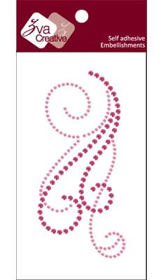Zva Creative - Flourish  Rosy/Pink Crystal  PREORDER     (sold in 3's)