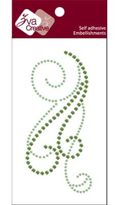 Zva Creative - Flourish  Lime/Olive Crystal  PREORDER     (sold in 3's)
