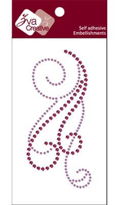 Zva Creative - Flourish  Grape/Lavender Crystal  PREORDER     (sold in 3's)