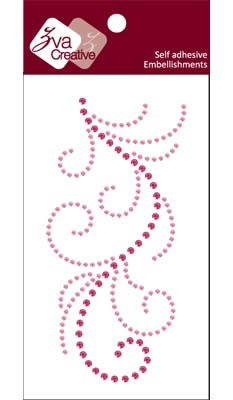 Zva Creative - Flourish  Rosy/Pink Crystal  PREORDER     (sold in 3's)