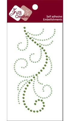 Zva Creative - Flourish  Lime/Olive Crystal  PREORDER     (sold in 3's)