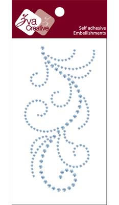 Zva Creative - Flourish  Ice Blue Crystal  PREORDER (sold in 3's)