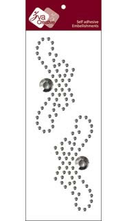 Zva Creative - Symmetrical Flourishes Small (J) - Smoke Crystal  (J) - Smoke Crystal 