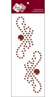 Zva Creative - Symmetrical Flourishes Small (J)  Chocolate Crystal  PREORDER   (sold in 3's)