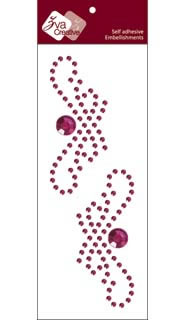 Zva Creative - Symmetrical Flourishes Small (J)  Grape Crystal  PREORDER   (sold in 3's)