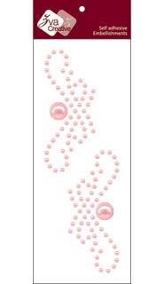 Zva Creative - Symmetrical Flourishes Small (J) - Pink Pearl  (J) - Pink Pearl 