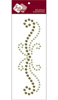 Zva Creative - Flourish Small (C) - Lime/Olive Crystal  (C) - Lime/Olive Crystal 