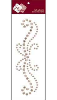 Zva Creative - Flourish Small (C) - Taupe Pearl  (C) - Taupe Pearl 