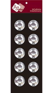 Zva Creative - Dots Crystal - Clear 1.4cm  (sold in 3's)