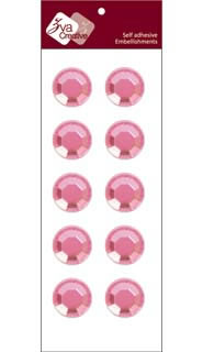 Zva Creative - Dots Crystal - Pink 1.4cm  (sold in 3's)