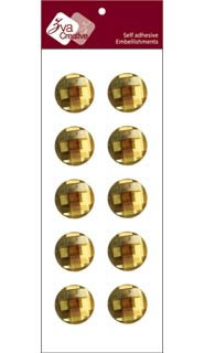 Zva Creative - Dots Crystal - Champagne 1.4cm  (sold in 3's)