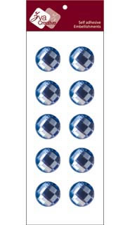 Zva Creative - Dots Crystal - Soft Blue 1.4cm  (sold in 3's)