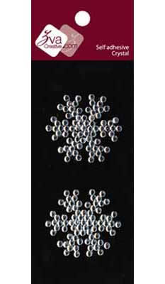 Zva Creative - Crystal Basics - Snowflakes - Clear  (sold in 3's)