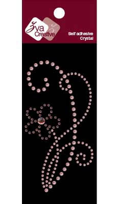 Zva Creative - Crystal Basics II  Pink  Floral & Pearl Vines  (sold in 3's)