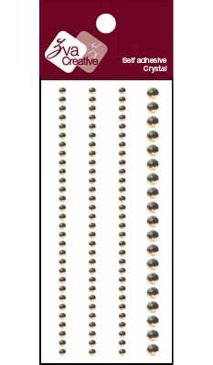 Zva Creative - Crystal Basics II - Basic Lines 0.3cm/0.5cm - Champagne  (sold in 3's)