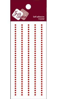 Zva Creative - Basic Lines Crystal - Red 0.2cm  (sold in 3's)