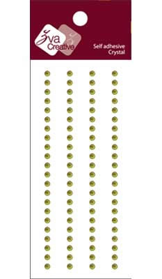 Zva Creative - Basic Lines Crystal  Olive 0.3cm  . (sold in 3's)