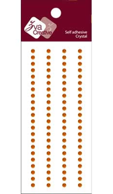 Zva Creative - Basic Lines Crystal  Orange 0.3cm  . (sold in 3's)