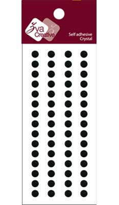 Zva Creative - Basic Lines Crystal - Jet 0.5cm  (sold in 3's)