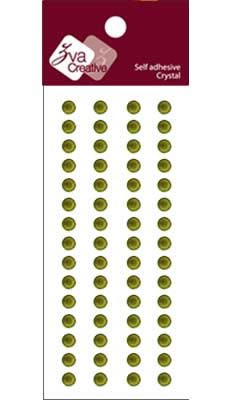 Zva Creative - Basic Lines Crystal - Olive 0.5cm  (sold in 3's)