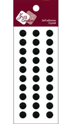 Zva Creative - Basic Lines Crystal - Jet 0.8cm  (sold in 3's)