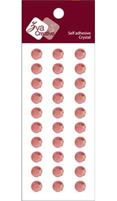 Zva Creative - Basic Lines Crystal - Pink 0.8cm  (sold in 3's)
