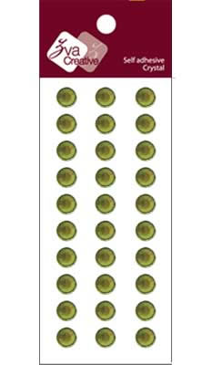 Zva Creative - Basic Lines Crystal - Olive 0.8cm  (sold in 3's)