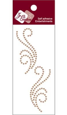 Zva Creative - Flourishes  Champagne Crystal  PREORDER     (sold in 3's)