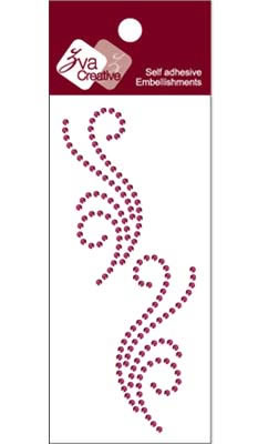 Zva Creative - Flourishes  Grape Crystal  PREORDER     (sold in 3's)