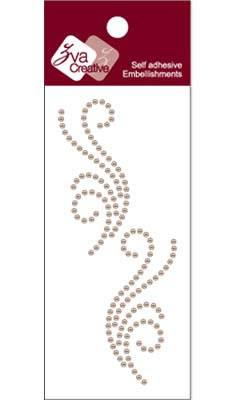 Zva Creative - Flourishes  Taupe Pearl  PREORDER     (sold in 3's)