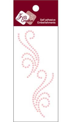 Zva Creative - Flourishes  Pink Pearl  PREORDER     (sold in 3's)