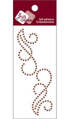 Zva Creative - Flourishes  Chocolate Crystal  PREORDER     (sold in 3's)