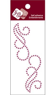 Zva Creative - Flourishes  Grape Crystal  PREORDER     (sold in 3's)