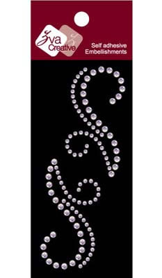 Zva Creative - Flourishes - Iridescent Crystal  (sold in 3's)