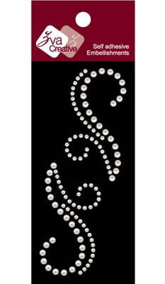 Zva Creative - Flourishes - Taupe Pearl  (sold in 3's)