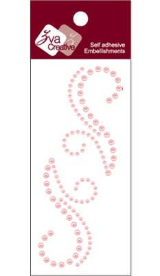 Zva Creative - Flourishes  Pink Pearl  PREORDER     (sold in 3's)
