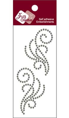 Zva Creative - Flourishes - Smoke Crystal  (sold in 3's)