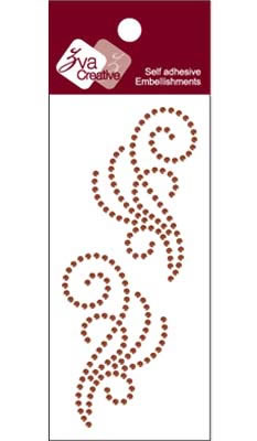 Zva Creative - Flourishes  Chocolate Crystal  PREORDER     (sold in 3's)