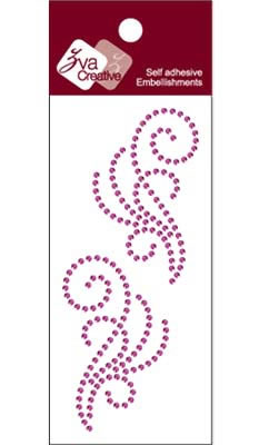 Zva Creative - Flourishes  Grape Crystal  PREORDER     (sold in 3's)