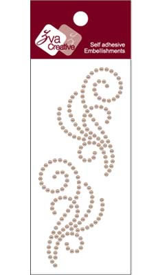 Zva Creative - Flourishes - Taupe Pearl  (sold in 3's)