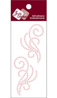 Zva Creative - Flourishes - Pink Pearl  (sold in 3's)