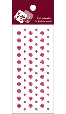 Zva Creative - Dots Crystal  Rosy 0.3cm & .5cm .  . (sold in 3's)