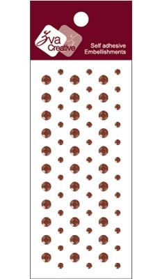 Zva Creative - Dots Crystal  Chocolate 0.3cm & .5cm .  . (sold in 3's)