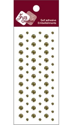 Zva Creative - Dots Crystal  Olive 0.3cm & .5cm .  . (sold in 3's)