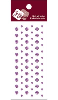 Zva Creative - Dots Crystal  Lavender 0.3cm & .5cm .  . (sold in 3's)